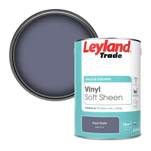 Leyland Trade Vinyl Soft Sheen Walls & Ceilings Emulsion Paint Plum Shade (PPG1173-6) - 5L