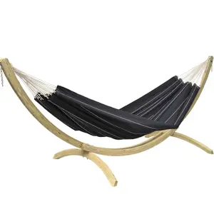 Barbados Hammock Wooden Set Black