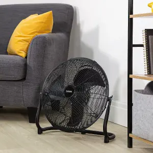 Zanussi ZNGF1621B 16inch Floor Fan in Black