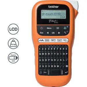 Brother PTE110VP LCD Label printer