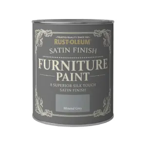 Rust-Oleum Mineral grey Satinwood Furniture paint, 750ml