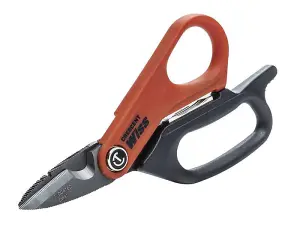 Crescent Wiss 6-Inch Electrician's Data Shears with Cable Cutter and Stripper