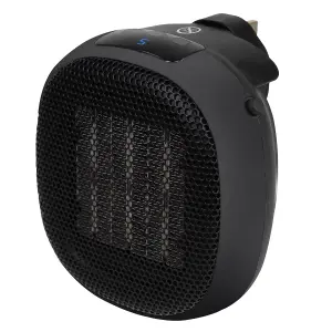 Russell Hobbs Electric Ceramic Heater Plug In 700W Black RHPH7001