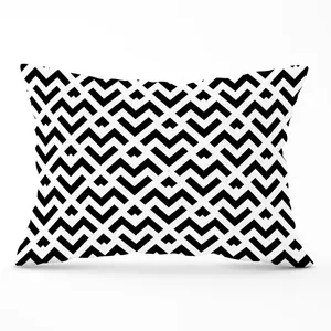 Black And White Abstract Pattern Cushions 33cm x 48cm