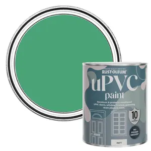 Rust-Oleum Emerald Matt UPVC Paint 750ml