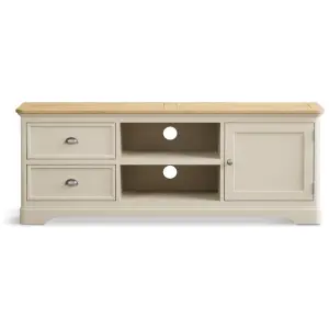 Ashton Oak and Cream Painted Super Wide TV Cabinet