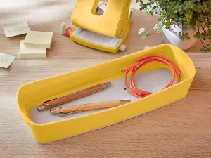 Leitz MyBox Cosy Warm Yellow Organiser Storage Tray Long