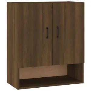 Berkfield Wall Cabinet Brown Oak 60x31x70 cm Engineered Wood