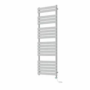 Rinse Bathrooms 1800x600mm Chrome Flat Panel Electric Heated Towel Rail Thermostatic Timer Bathroom Towel Radiator 1000W