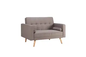 Birlea Ethan Medium Sofa Bed In Grey Fabric