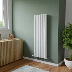 Agadon Neo Duplex Designer Radiator 1200 x 410 mm White - 2925 BTU - 10 Years Guarantee