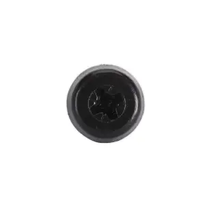 Sealey Number Plate Screw Plastic Enclosed Head 4.8 x 18mm Black Pack Of 50