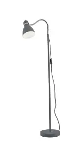 Luminosa PEOPLE Task Floor Lamp Grey 34x142cm