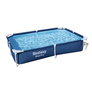 Bestway Steel Pro Plain Metal Pool (W) 1.5m x (L) 2.21m