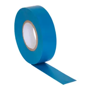 Sealey PVC Insulating Tape Electrical PVC 19mm x 20M Blue Pack of 10 ITBLU10