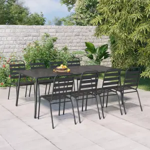 Berkfield Garden Table Anthracite 200x100x71 cm Steel