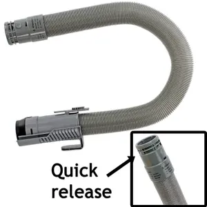 SPARES2GO Quick Release Stretch Hose Pipe compatible with Dyson DC07 Vacuum Cleaners (4 Metres)