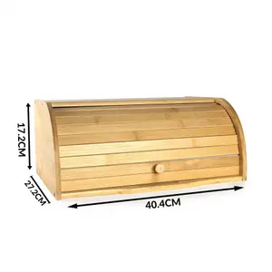 Bamboo Bread Bin,  Kitchen Food Storage Container