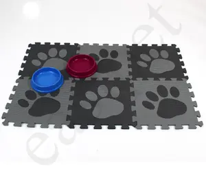 Dog Cat Puppy Kitten Pet Feeding Bowl Mat Food Water Non Slip Easy Clean