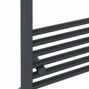 Rinse Bathrooms 600W Electric Heated Warming Towel Rail Bathroom Radiator Anthracite - 1000x500mm