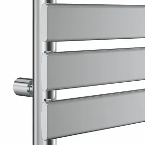 Right Radiators 800x450 mm Designer Flat Panel Heated Towel Rail Radiator Bathroom Warmer Heating Chrome