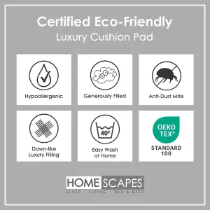 Homescapes Super Microfibre Cushion Pads - Luxury Cushion Filler and Inserts 70 x 70 cm (28 x 28")