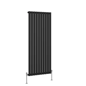 Right Radiators 1600x680 mm Vertical Single Flat Panel Designer Radiator Black