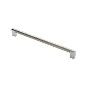 Multi Section Straight Pull Handle 320mm Centres Satin Nickel Polished Chrome