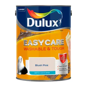 Dulux Easycare Blush Pink Matt Wall paint, 5L