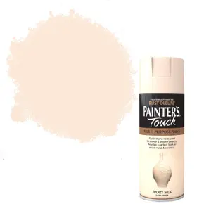 Rust-Oleum Painter's Touch Ivory silk Satinwood Multi-surface Decorative spray paint, 400ml