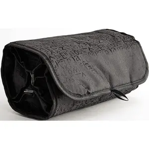 2 x Store & Fold Toiletry Bags - Stylish His & Hers Travel Wash Bags with 4 Clear Zipped Compartments - 1 of Each Pink & Black