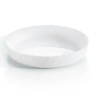 URBNLIVING 26cm Diameter Round White Serving Dish Bowl