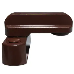 Schlosser Technik Sash Jammer Window Lock (15 Pack) - Chocolate Brown