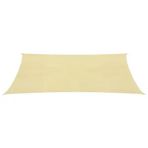 Berkfield Sunshade Sail 160 g/m2 Beige 3.5x5 m HDPE