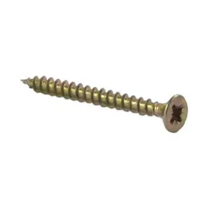 Picardy Multi Purpose Screw (Box of 200) Yellow (4.5 x 35mm)