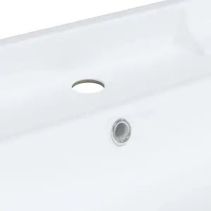 Bathroom Sink White 61x48x23 cm Rectangular Ceramic