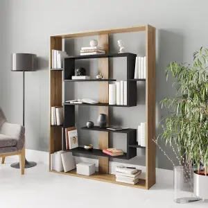 Decorotika Esteban Geometric Bookcase Shelving Unit