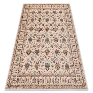 Carpet Wool NAIN Ornament, frame 1028/51053 beige / burgundy / blue 160x230 cm