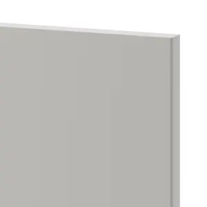 GoodHome Stevia Matt pewter grey Slab Highline Cabinet door (W)300mm (H)715mm (T)18mm