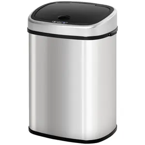 Steel Motion Sensor Rubbish Bin 48L