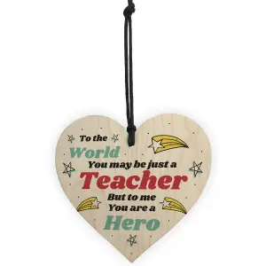 Special Thank You Gift For Teacher Friendship Gift Wood Heart Sign Appreciation Gift Teacher Gifts Leaving Gift