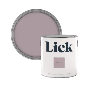 Lick Purple 01 Matt Emulsion paint, 2.5L