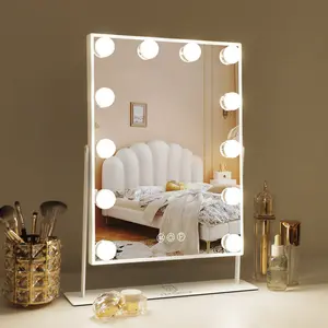 Rectangle LED Metal Mirror White