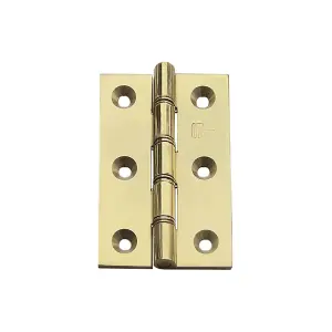 Carlisle Brass Polished Lacquered Double Phosphor Bronze Washered Butt Hinge (HDPBW21)