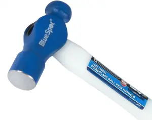 BlueSpot 16oz Ball Pein Hammer Fibreglass Rubber Grip Handel Hardened Steel Head