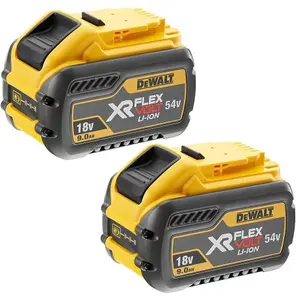 Dewalt DCB547 18v / 54v XR FLEXVOLT 9.0ah Battery DCB547-XJ Twin Pack Flex Volt