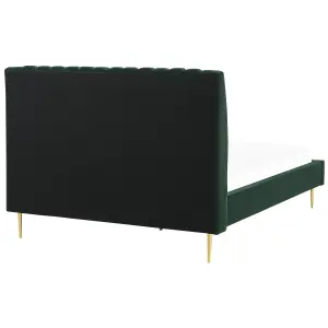 Velvet EU King Size Bed Green MARVILLE