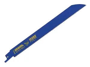 IRWIN 810R Sabre Saw Blade Metal & Wood Cutting 200mm Pack of 2