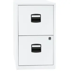 40cm Wide 2 -Drawer File Cabinet White