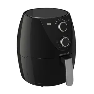 Daewoo Medium Compact 4 Litre Air Fryer Healthy Bake Roast Grill 80-200 Degrees & 30min Timer Adjust Serves 5